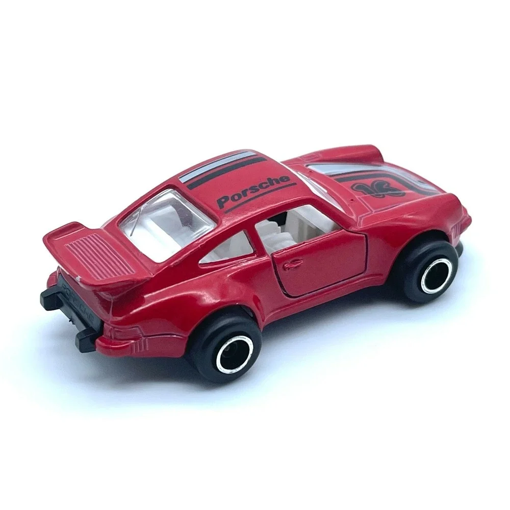 Majorette Porsche 911 Turbo Sports Car Red Diecast 1/57 Scale Loose #209 France
